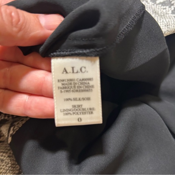 A.L.C. Clarkson Snake Print Silk Dress - Picture 13 of 16